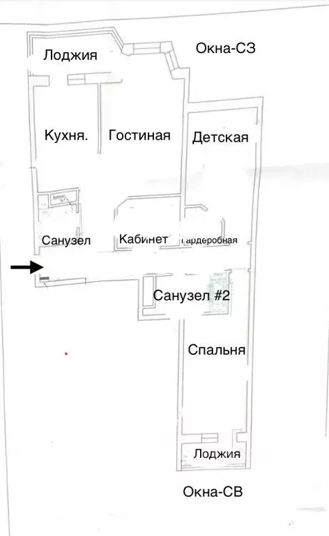 3-к кв. Москва ул. Пудовкина, 7 (109.0 м) - Фото 2