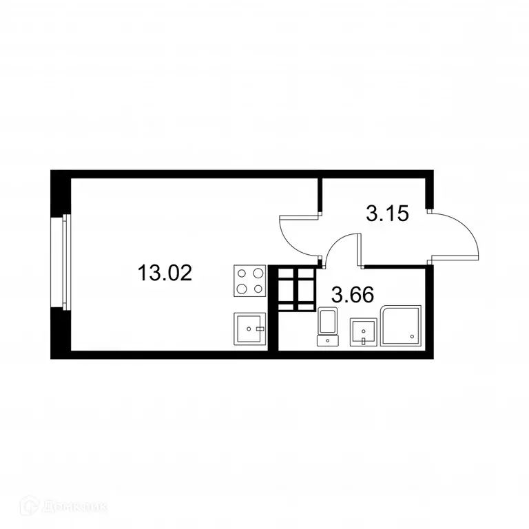 Продаётся 1-к квартира, 19.8 м - Фото 0