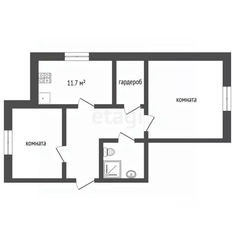 2-к кв. Ростовская область, Батайск ул. Северный Массив, 2/8 (71.3 м) - Фото 1