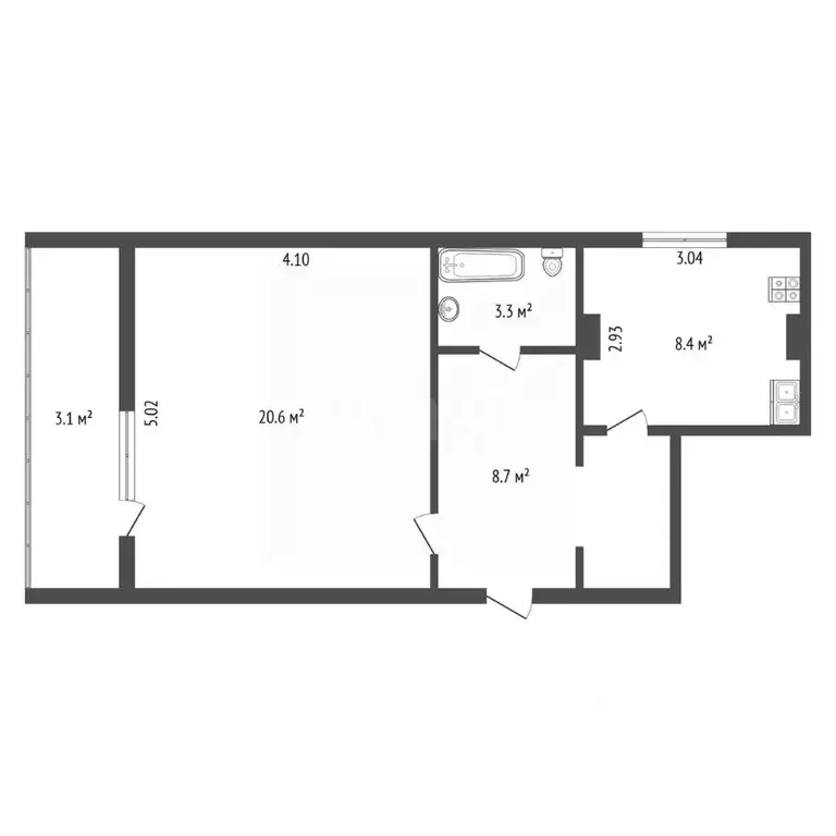 1-к кв. Севастополь ул. Николая Музыки, 42 (41.0 м) - Фото 1
