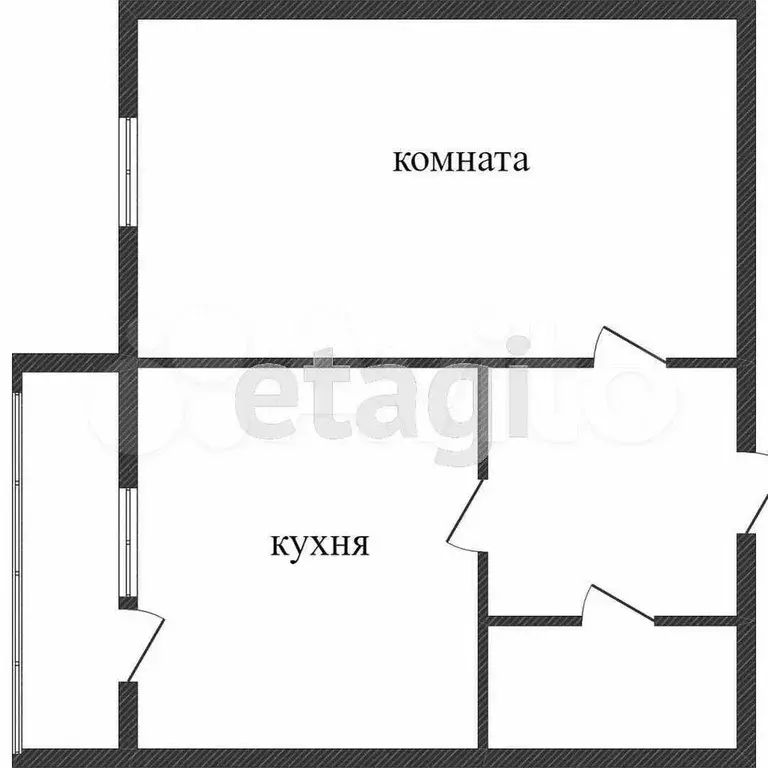 1-к. квартира, 29,7 м, 4/5 эт. - Фото 0