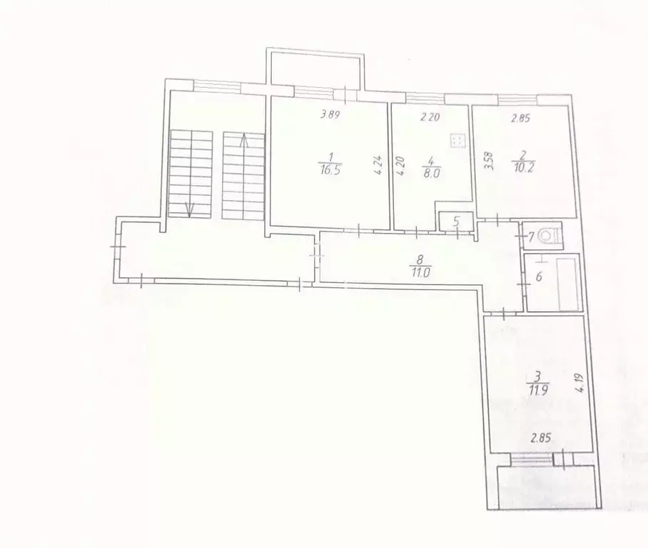 3-к кв. Калужская область, Калуга городской округ, д. Мстихино ул. ... - Фото 2