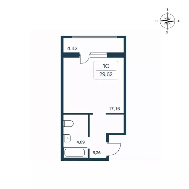 Студия Ленинградская область, Всеволожский район, Заневское городское ... - Фото 1