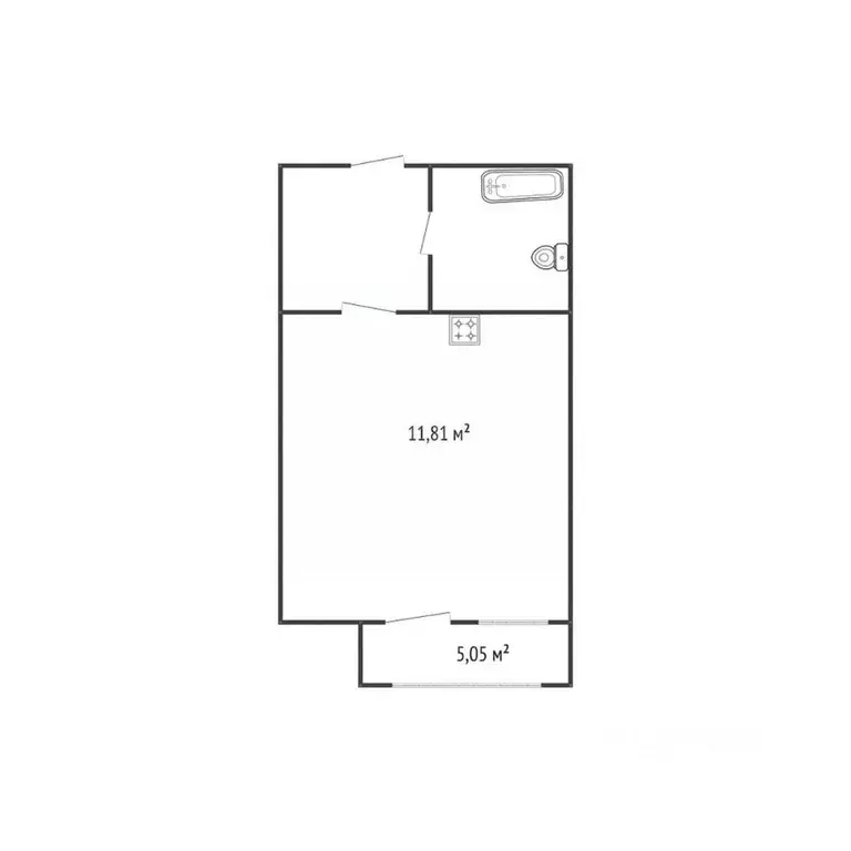 Студия Краснодарский край, Анапа ул. Ленина, 202к2 (29.61 м) - Фото 2