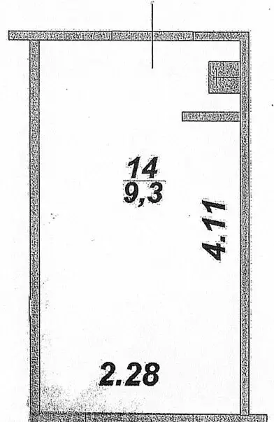 1к в -комнатной квартире (9 м) - Фото 2