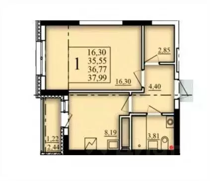 1-к кв. Башкортостан, Уфа Затон-Восточный жилрайон, Паруса жилой ... - Фото 0