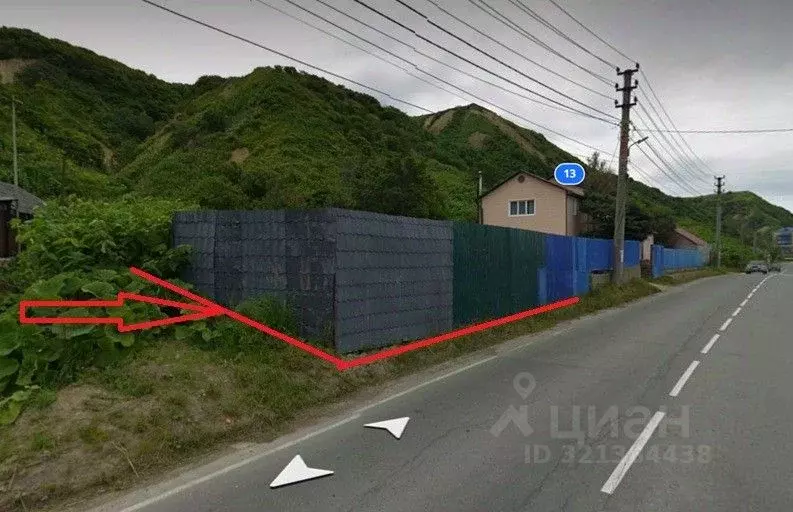 Участок в Сахалинская область, Невельск Железнодорожная ул. (6.5 сот.) - Фото 1