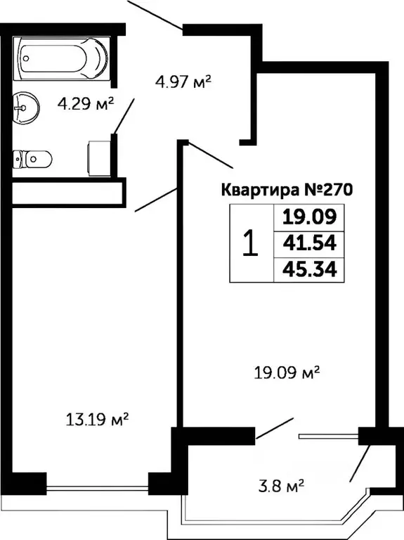 1-к кв. Краснодарский край, Новороссийск ул. Энгельса, 93 (44.0 м) - Фото 1