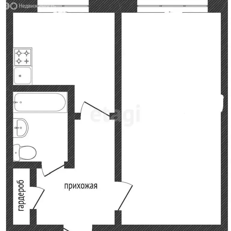 1-комнатная квартира: Калуга, Карачевская улица, 21 (20.9 м) - Фото 1
