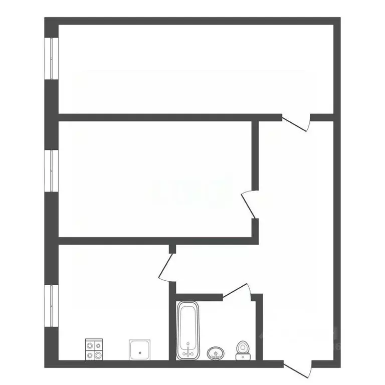 2-к кв. Тульская область, Богородицк Западный мкр, 1 (51.8 м) - Фото 2