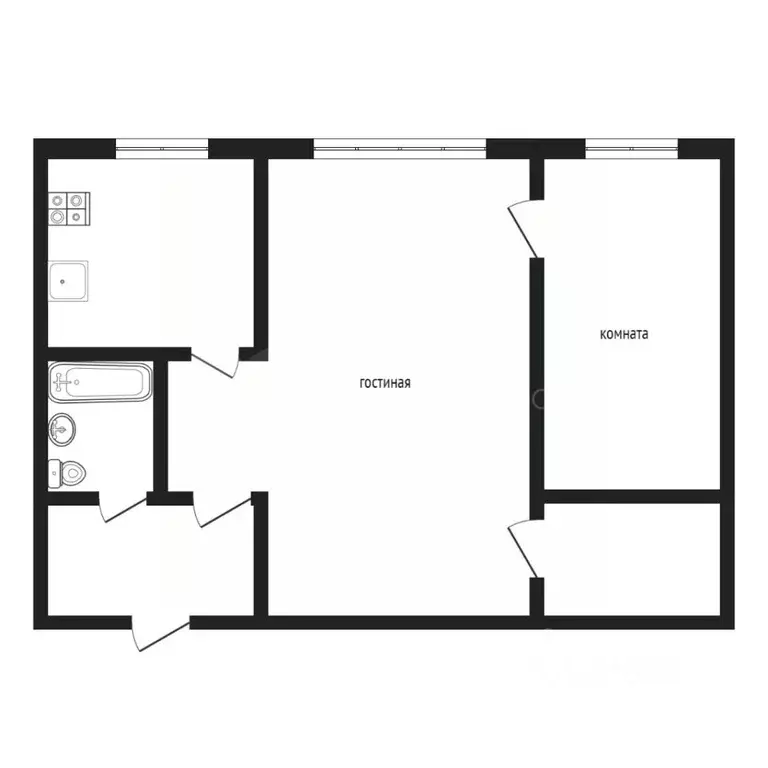 2-к кв. Тюменская область, Тюмень ул. Щорса, 11 (40.0 м) - Фото 2