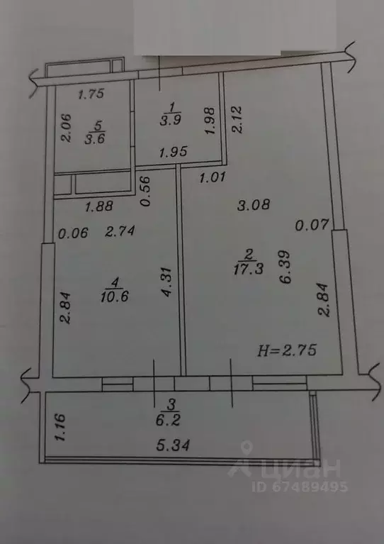 1-к кв. Краснодарский край, Анапа ул. Омелькова, 93 (41.6 м) - Фото 2