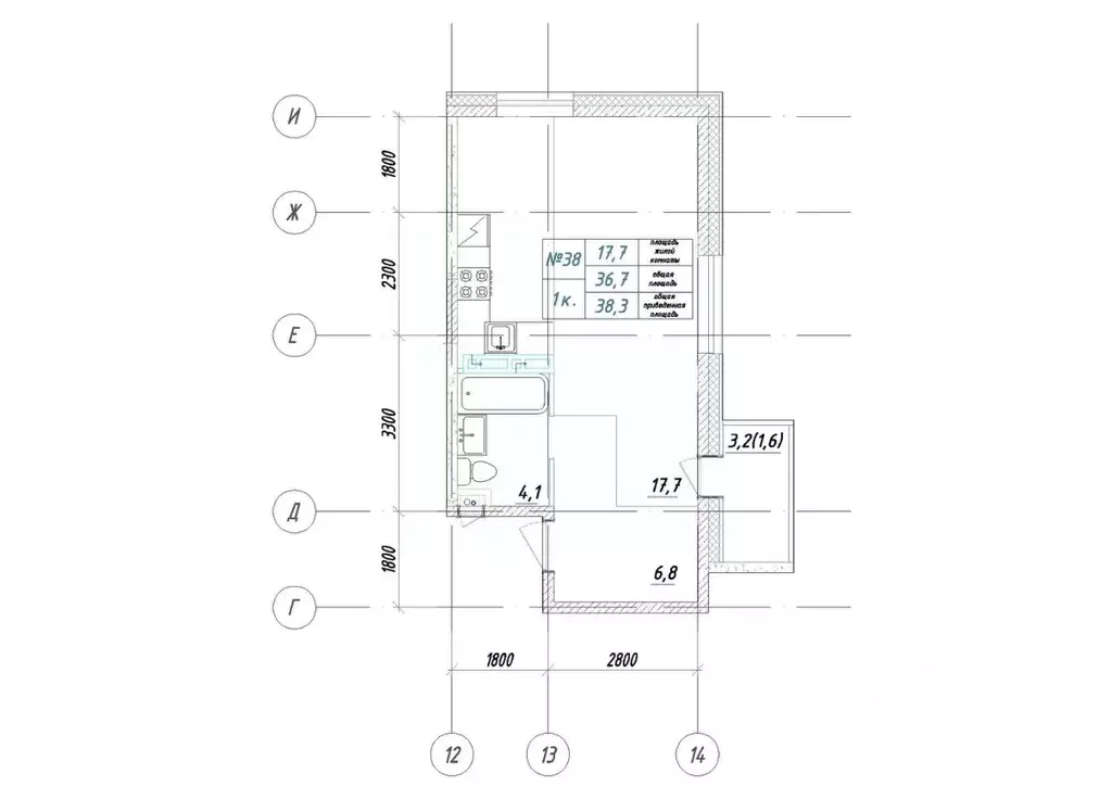 1-к кв. Приморский край, Большой Камень ул. Ленина, 14 (38.3 м) - Фото 1