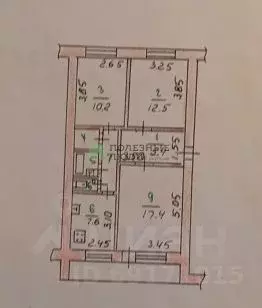 3-к кв. Орловская область, Орел Полесская ул., 8 (64.4 м) - Фото 2