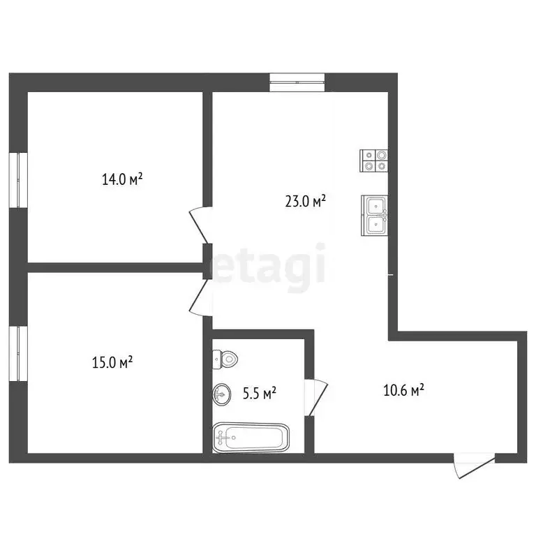 3-комнатная квартира: Миасс, Набережная улица, 35 (68.56 м) - Фото 1