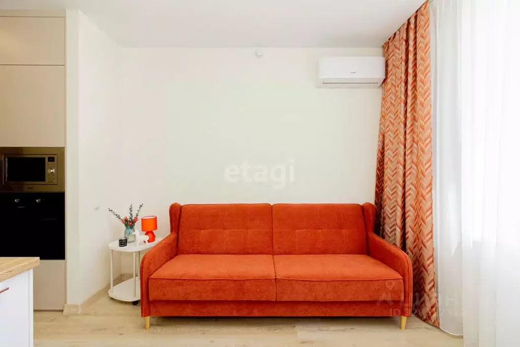 Студия Тюменская область, Тюмень ул. Андрея Кореневского, 7 (22.0 м) - Фото 1