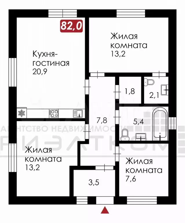Дом 82 м на участке 5 сот. - Фото 0