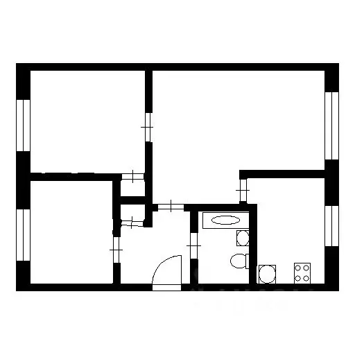 3-к кв. Санкт-Петербург просп. Ветеранов, 33 (43.0 м) - Фото 2