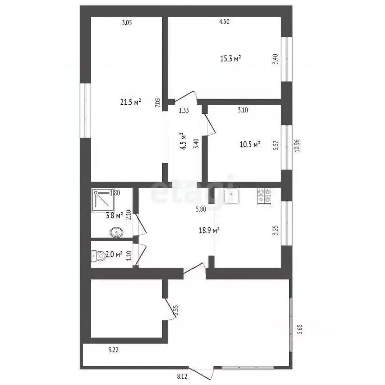 Дом в Свердловская область, Тугулым пгт ул. Новая, 19 (76 м) - Фото 1