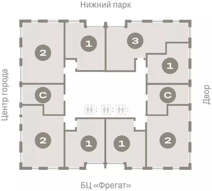 1-комнатная квартира: Липецк, площадь Петра Великого, 1 (47.28 м) - Фото 1