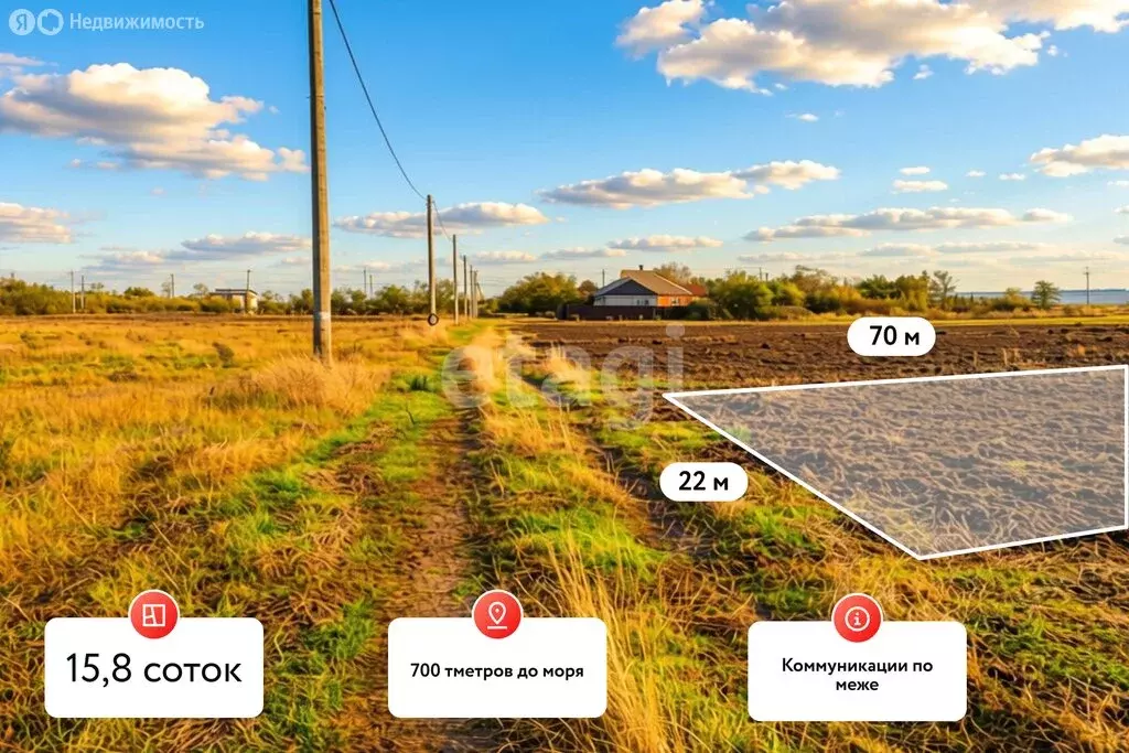 Участок в посёлок Волна Революции, Южная улица (15.75 м) - Фото 1