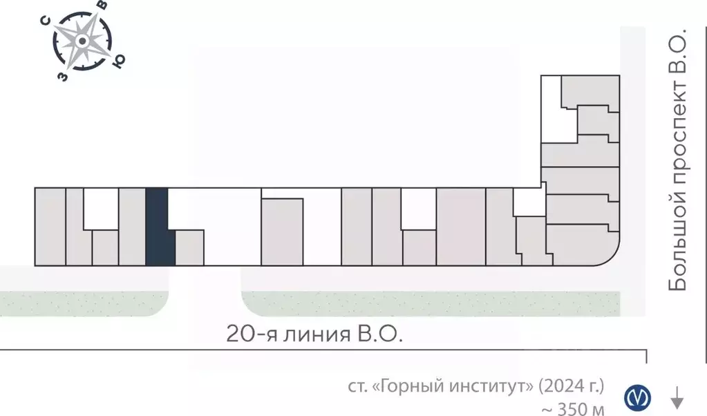 Помещение свободного назначения в Санкт-Петербург 20-я Васильевского ... - Фото 1