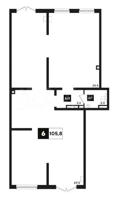 Продам помещение свободного назначения, 105.8 м - Фото 0