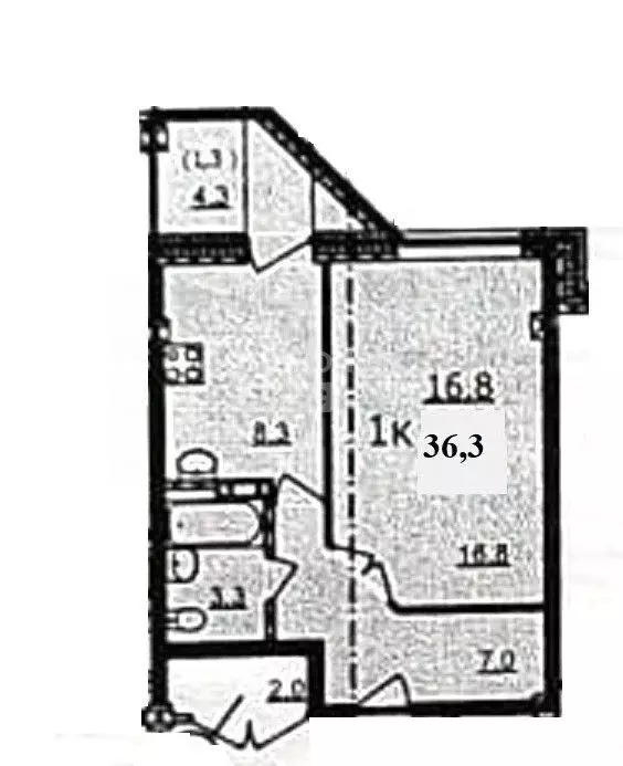 1-к кв. Новосибирская область, Новосибирск ул. В. Высоцкого, 51 (36.3 ... - Фото 1