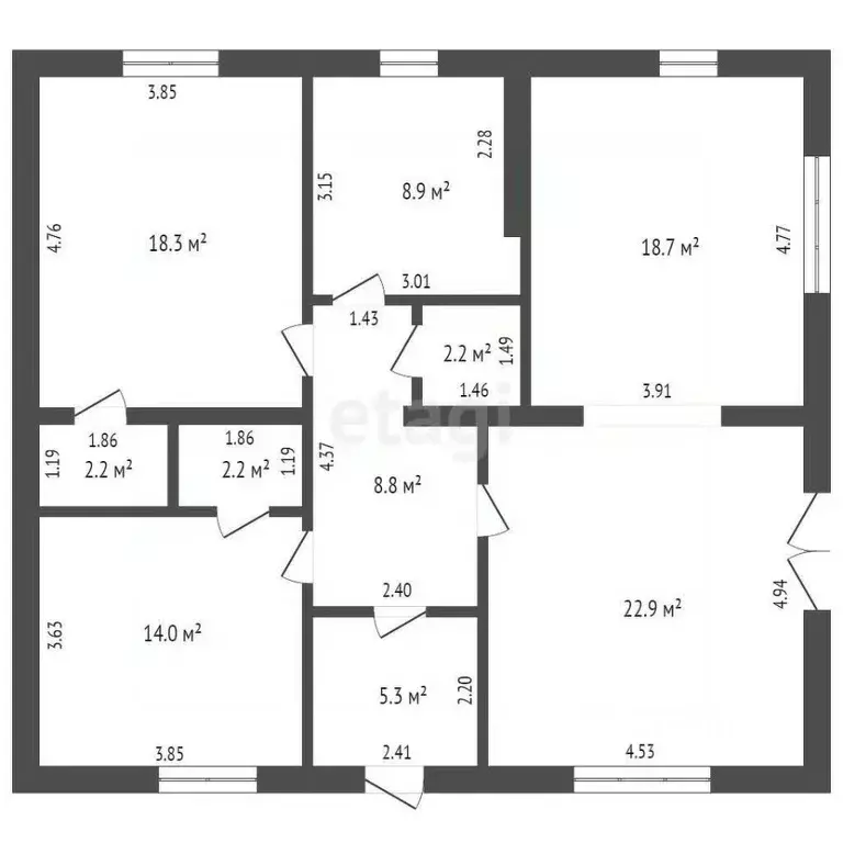 Дом в Ростовская область, Неклиновский район, Новобессергеневское ... - Фото 2