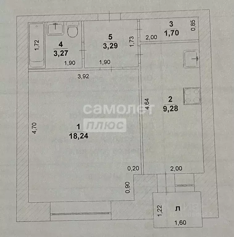 1-к кв. Ульяновская область, Ульяновск Октябрьская ул., 32 (35.78 м) - Фото 1