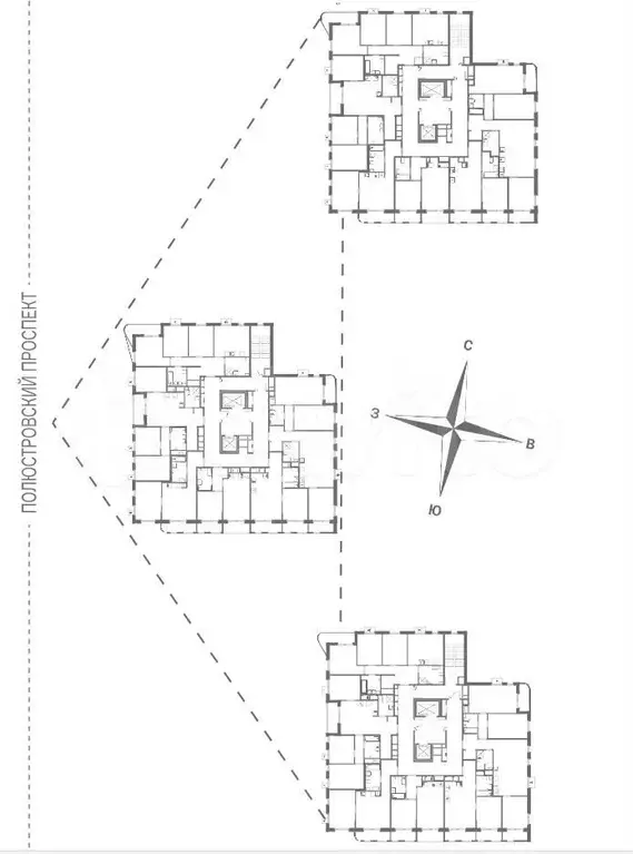 3-к. квартира, 79,1 м, 2/13 эт. - Фото 1