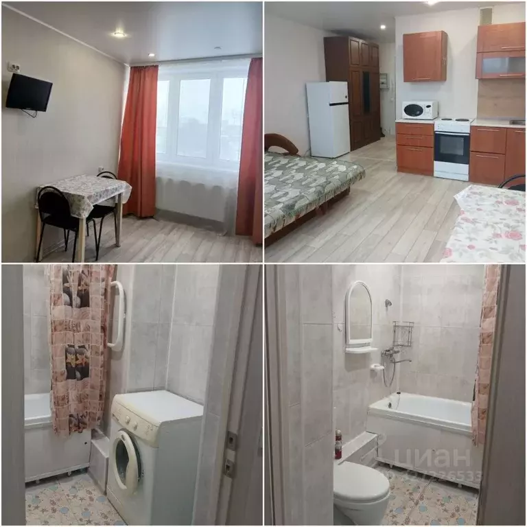 Студия Башкортостан, Уфа Дема жилрайон, Экогород Яркий мкр, наб. ... - Фото 1