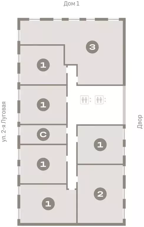 2-комнатная квартира: Тюмень, Мысовская улица, 26к2 (73.58 м) - Фото 1