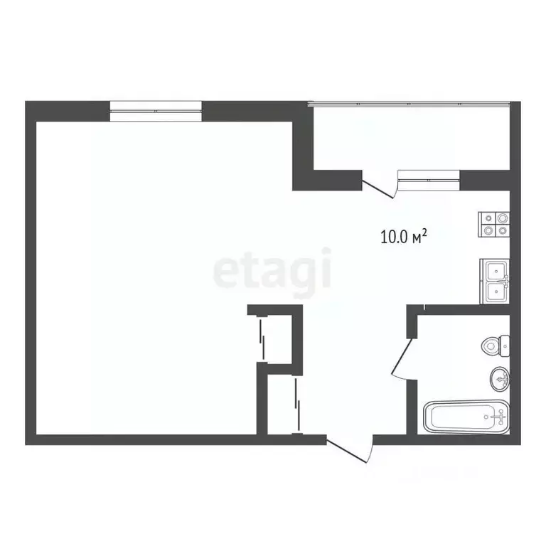 1-к кв. Пензенская область, Пенза ул. Лозицкой, 8 (39.4 м) - Фото 1