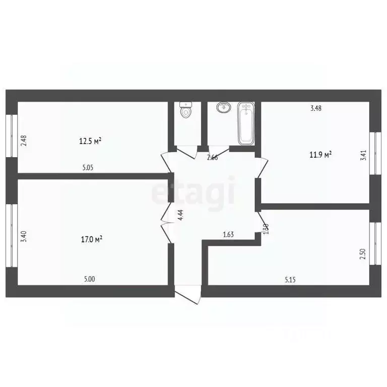 Дом в Тюменская область, Тюменский муниципальный округ, с. Муллаши ул. ... - Фото 2