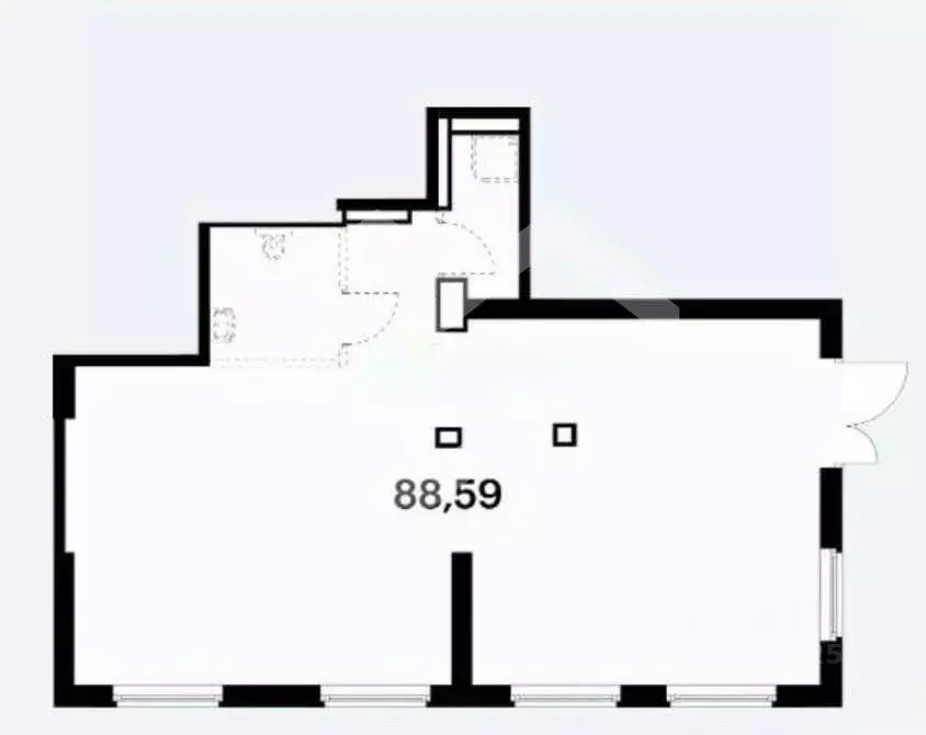 Помещение свободного назначения в Москва ул. Сокольнический Вал, 1 (88 ... - Фото 2