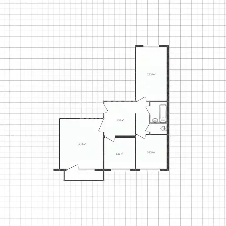 3-к кв. Липецкая область, Липецк ул. Смургиса, 6 (63.4 м) - Фото 2
