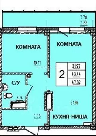 2-к кв. Красноярский край, Красноярск ул. Светлова (47.45 м) - Фото 0