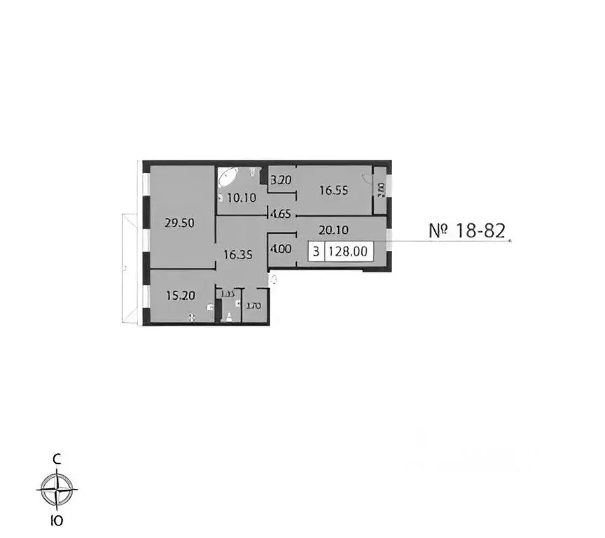 3-к кв. Санкт-Петербург пер. Басков, 2 (130.0 м) - Фото 1