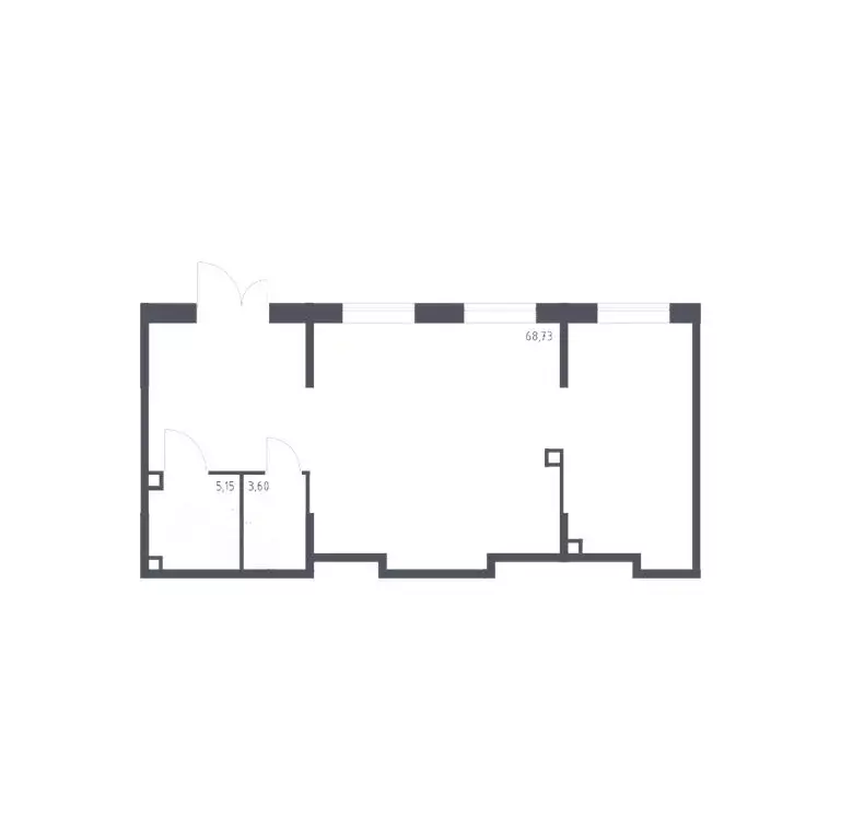 Помещение свободного назначения (77.48 м) - Фото 1