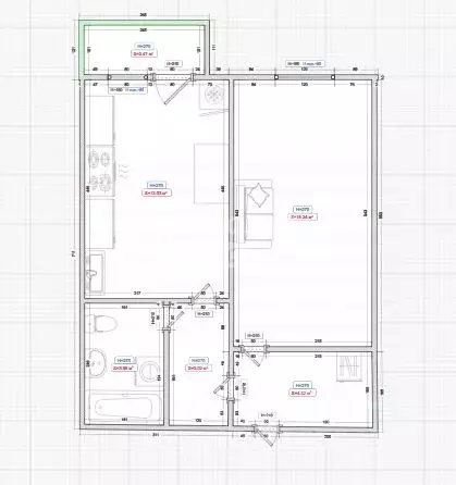 1-к кв. Ульяновская область, Ульяновск ул. Варейкиса, 44 (38.0 м) - Фото 2