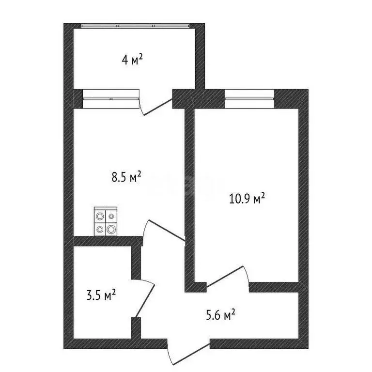 1-комнатная квартира: Арзамас, 12-й микрорайон, 3 (32.5 м) - Фото 1