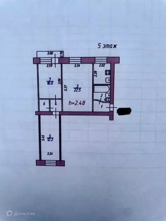 Продаётся 3-к квартира, 54.5 м - Фото 1