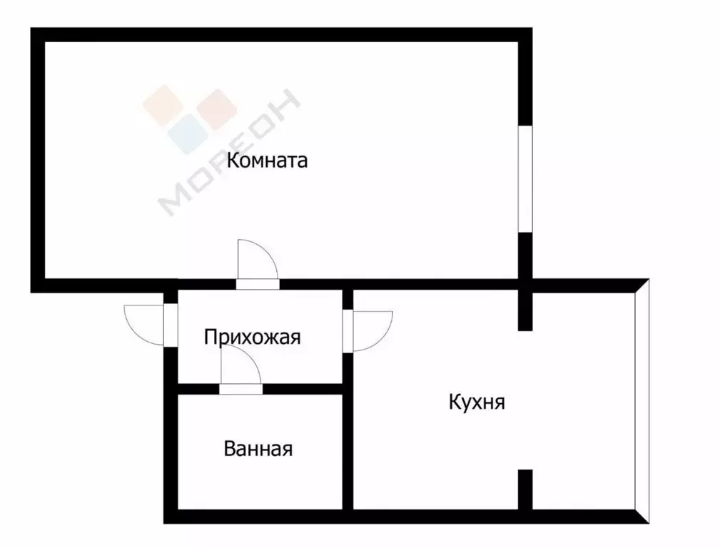 1-комнатная квартира: аул Новая Адыгея, Бжегокайская улица, 31/7В ... - Фото 0