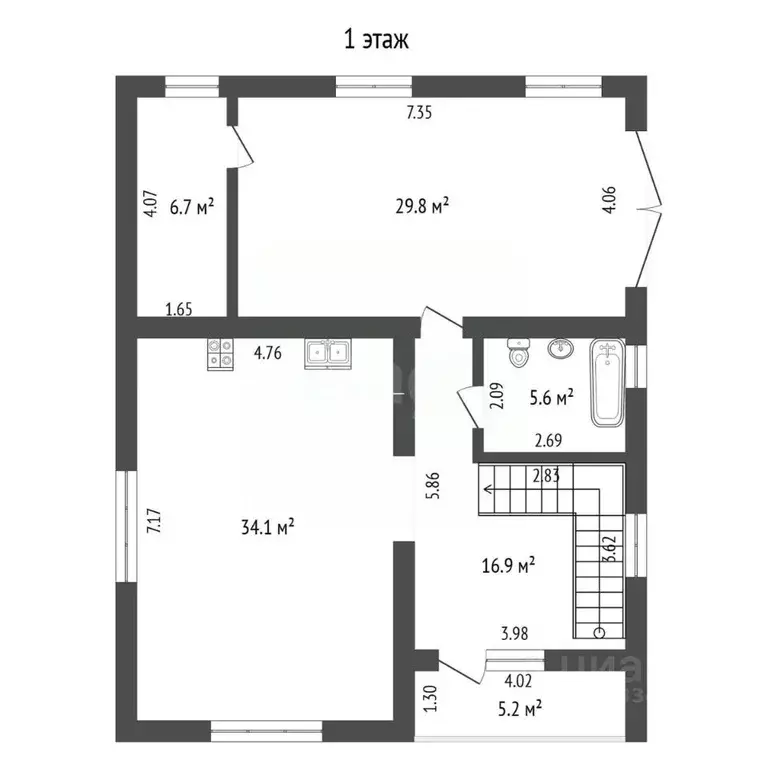 Дом в Тюменская область, Тюмень Тополя СНТ, ул. 19-я (214 м) - Фото 1