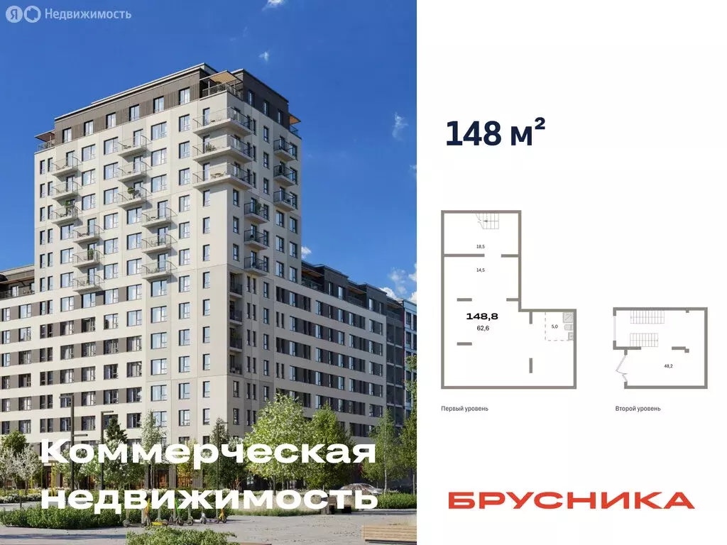 Помещение свободного назначения (148.8 м) - Фото 1