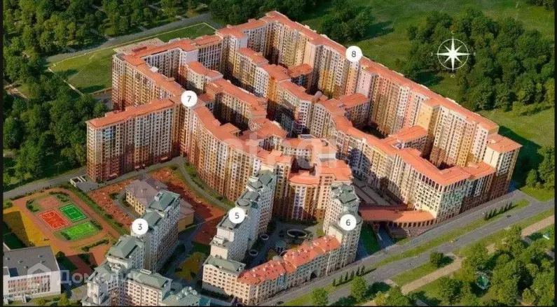 Продаётся 2-к квартира, 61.7 м - Фото 0
