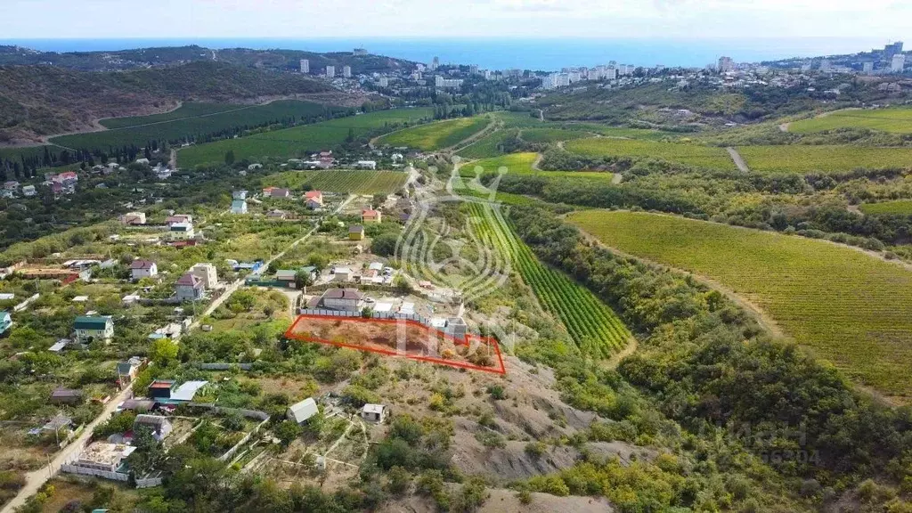 Участок в Крым, Алушта муниципальный округ, с. Нижняя Кутузовка  (18.0 ... - Фото 1