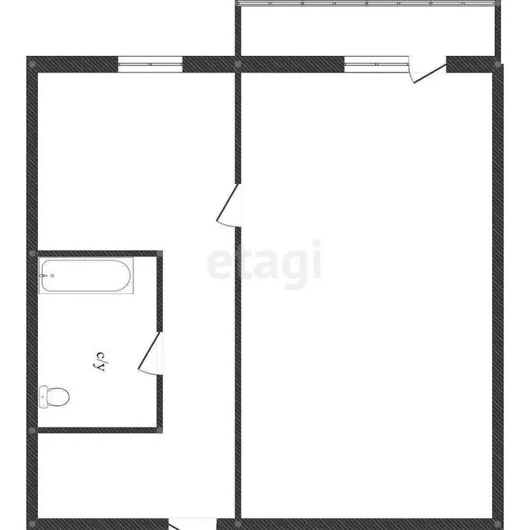 1-комнатная квартира: Златоуст, проспект имени Ю.А. Гагарина, 3-я ... - Фото 1
