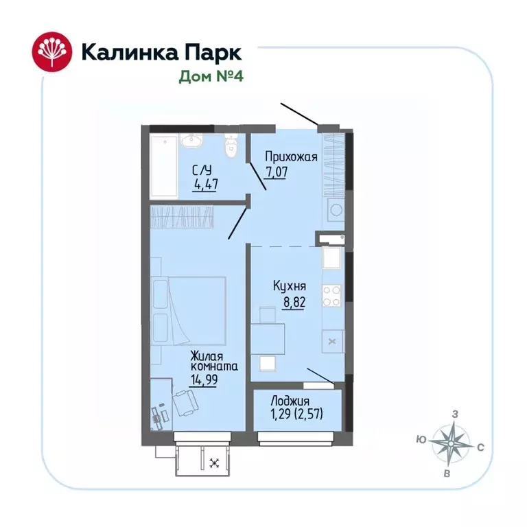 1-к кв. Удмуртия, Ижевск Восток-3 МОТ СНТ, 90 (36.36 м) - Фото 0